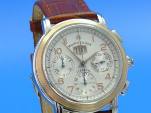 Maurice Lacroix Masterpiece Flyback Annuaire Stahl/Gold