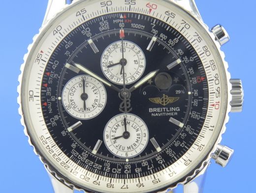 Breitling Navitimer Olympus Kalender mit Mondphase