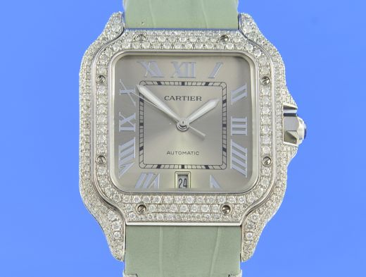 Cartier Santos de Cartier Aftermarket Diamond WSSA0018
