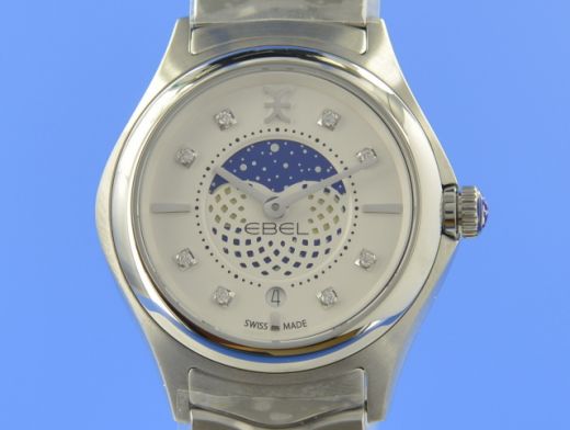 Ebel Wave Lady 30 mm Quarz Mondphase