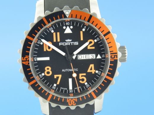 Fortis B-42 Aquatis Marinemaster Day/Date Orange