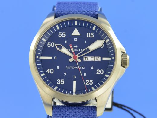 Hamilton Khaki Aviation Pilot Day Date Auto - Air-Glaciers Edition