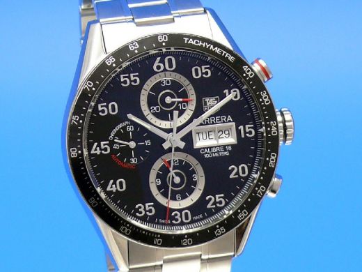 Tag Heuer Carrera Calibre 16 Day Date Chronograph 43mm CV2A10 BA0796