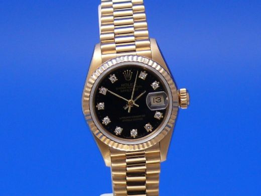 Rolex Lady Datejust 18K 750 Gold Brillantblatt 69178