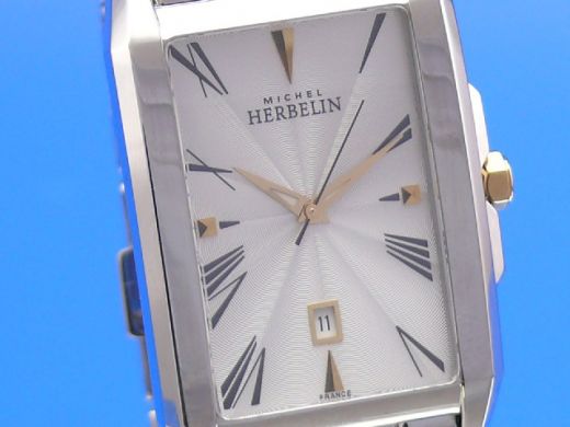 Michel Herbelin Kharga Herren Stahl/Gold UVP.750