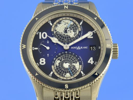 Montbalnc 1858 Geosphere Blue Date World Time