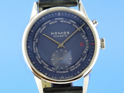Nomos Glashtte Zrich Weltzeit Nachtblau