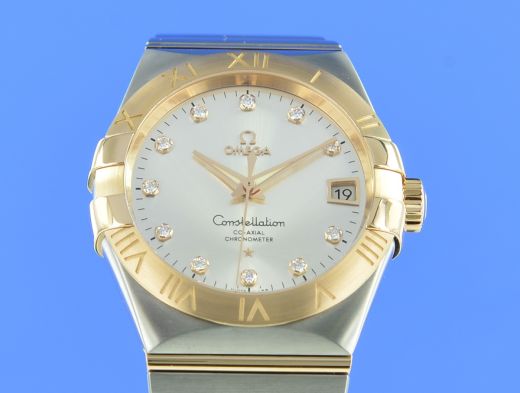 Omega Constellation 38 mm, Stahl ‑ Rotgold Co-Axial 8500