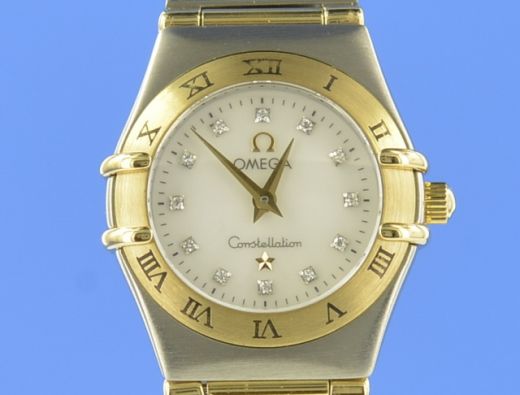 Omega Constellation Mother Of Perl Stahl/Gold Lady