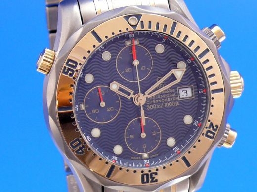 Omega Seamaster Diver 300M Chronograph Titan/Gold