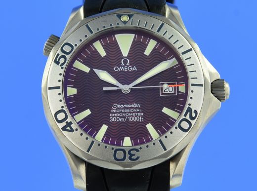 Omega Seamaster Diver 300M Titan Red Dial Seltenheit 168.1623