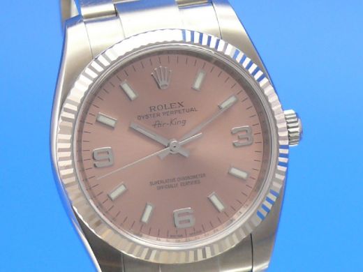 Rolex Air-King 114234 Wei�goldl�nette