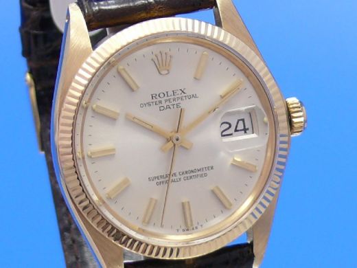 Rolex Date 18K Gold