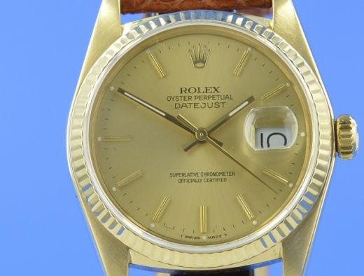 Rolex Datejust 18K/750 Gold 36 mm