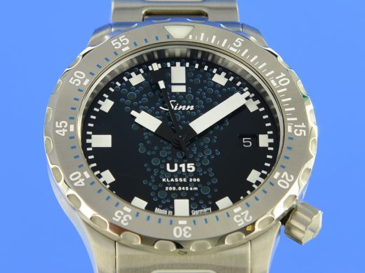 Sinn Modell U15 (1025.010) U-Boot Stahl Limitiert