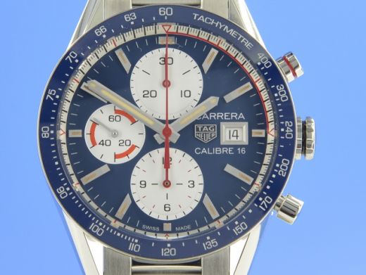 TAG Heuer Carrera Calibre 16 Blue Watch CV201AR CV201AR.BA0715