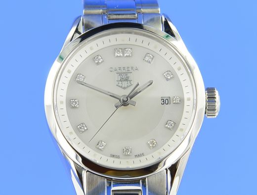 TAG Heuer Damenuhr Carrera Diamanten MOP