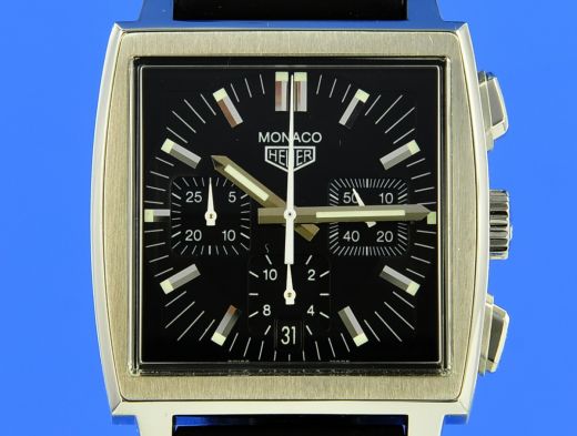TAG Heuer Monaco schwarzes Zifferblatt - CS2111