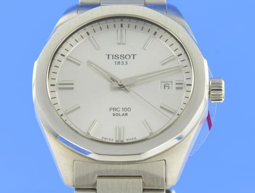 Tissot PRC 100 Solar 39mm Silber Quartz