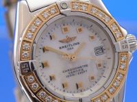 Breitling Callistino Stahl/Gold Diamanten