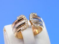 Cartier Ring Doppel C Tricolor Brillianten
