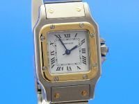 Cartier Santos Damen Stahl/Gold Automatik