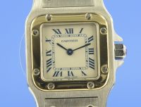 Cartier Santos Galb�e Damen Stahl/Gold