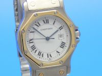 Cartier Santos Ronde Medium Automatik Stahl/Gold