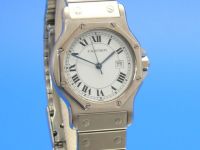 Cartier Santos Rond Medium Stahl