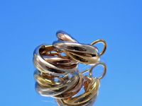 Cartier Trinity Ohrringe in 750 Gelbgold / Rotgold / Weissgold