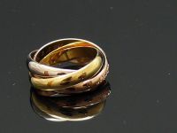 Cartier Trinity gr.51 Ring 750K Gelb/Rot/Weigold