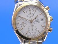 Omega Speedmaster Date Chronograph Stahl/Gold