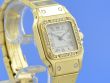Cartier Santos Lady Automatik Gelbgold Diamanten