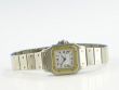 Cartier Santos Galbe Damen Stahl/Gold Automatik
