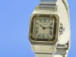 Cartier Santos Galbe Damen Stahl/Gold