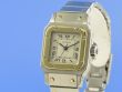 Cartier Santos Galbe Damen Stahl/Gold Automatik