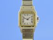 Cartier Santos Galbe Damen Stahl/Gold Automatik