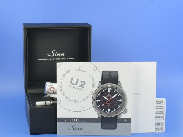 SINN U2 (EZM 5) Taucher Uhr U-Boot Stahl