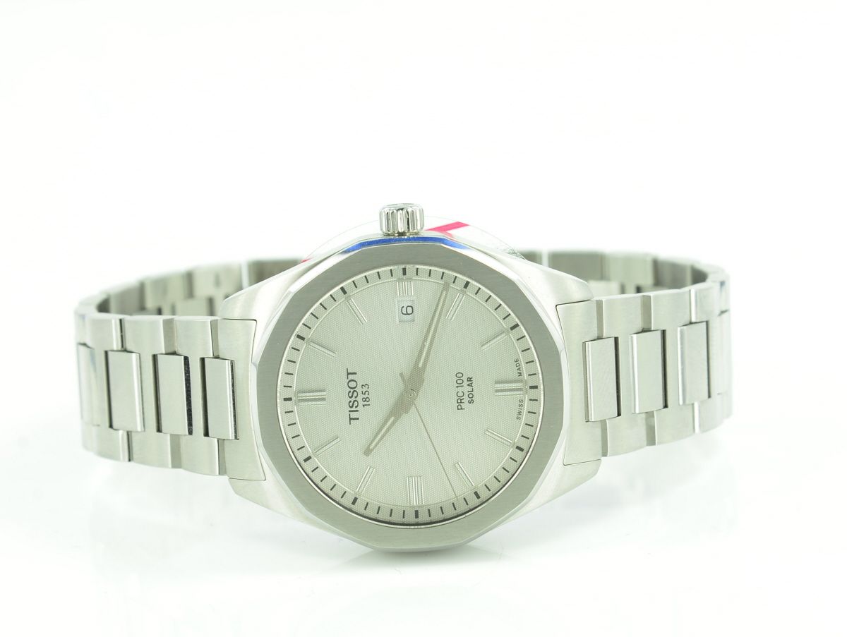 Tissot PRC 100 Solar 39mm Silber Quartz