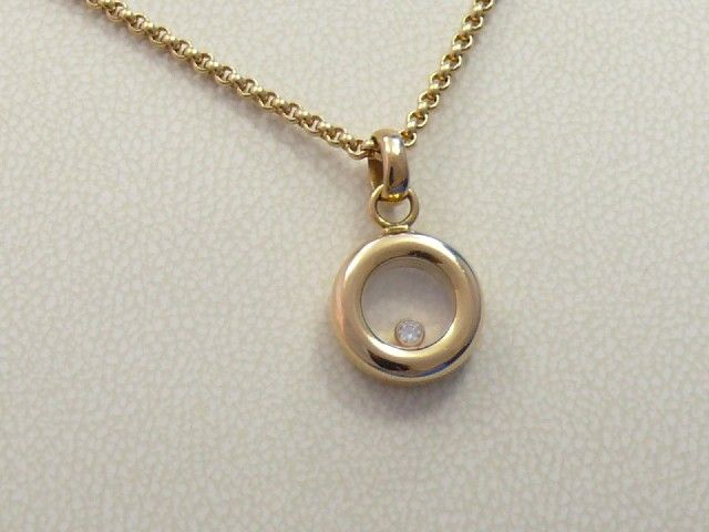 Chopard Happy Diamonds Anhnger+Kette 18ct Gelbgold