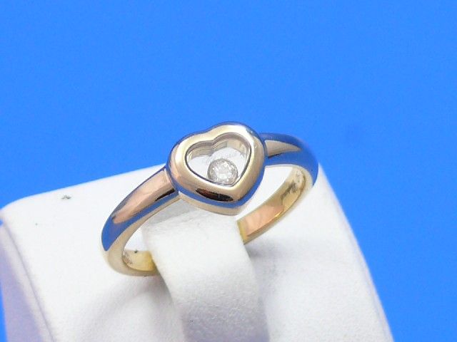 Chopard Happy Diamonds Herzring gr.54 18ct Gelbgold