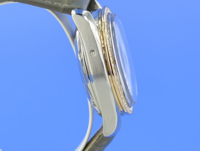 Omega Speedmaster Lady Stahl/18kt Rosgold Automatik Diamond 38mm