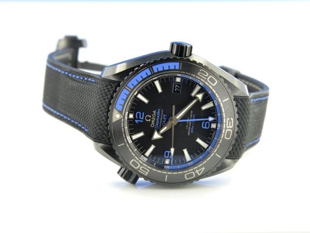 Omega Seamaster Planet Ocean Deep Black Co-Axial GMT