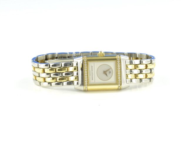 Jaeger-LeCoultre Reverso Duetto Diamanten Stahl / Gold Handaufzug