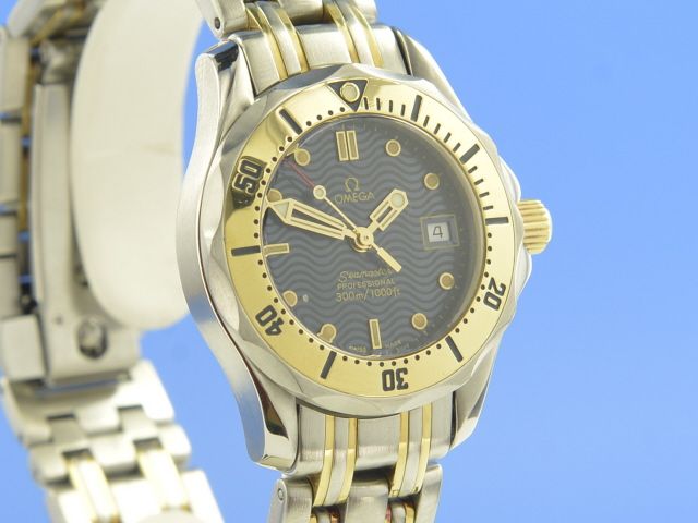 Omega Seamaster Diver 300M Stahl/Gelbgold Lady