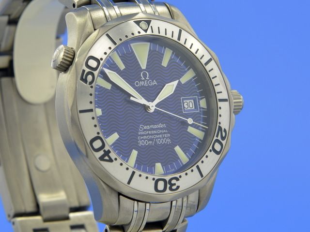 Omega Seamaster Diver 300M Titan Blue Dial