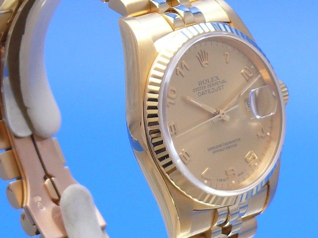 Rolex Datejust Herren 36 mm 18K Gold
