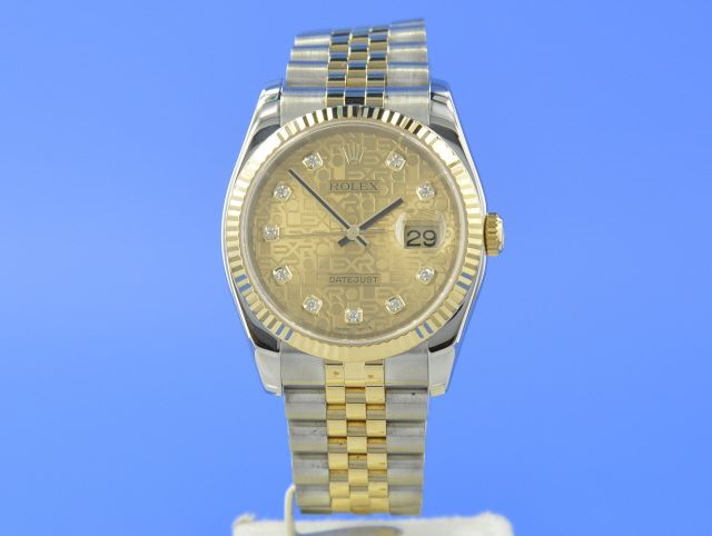 Rolex Datejust 36 mm Stahl/Gold Diamant