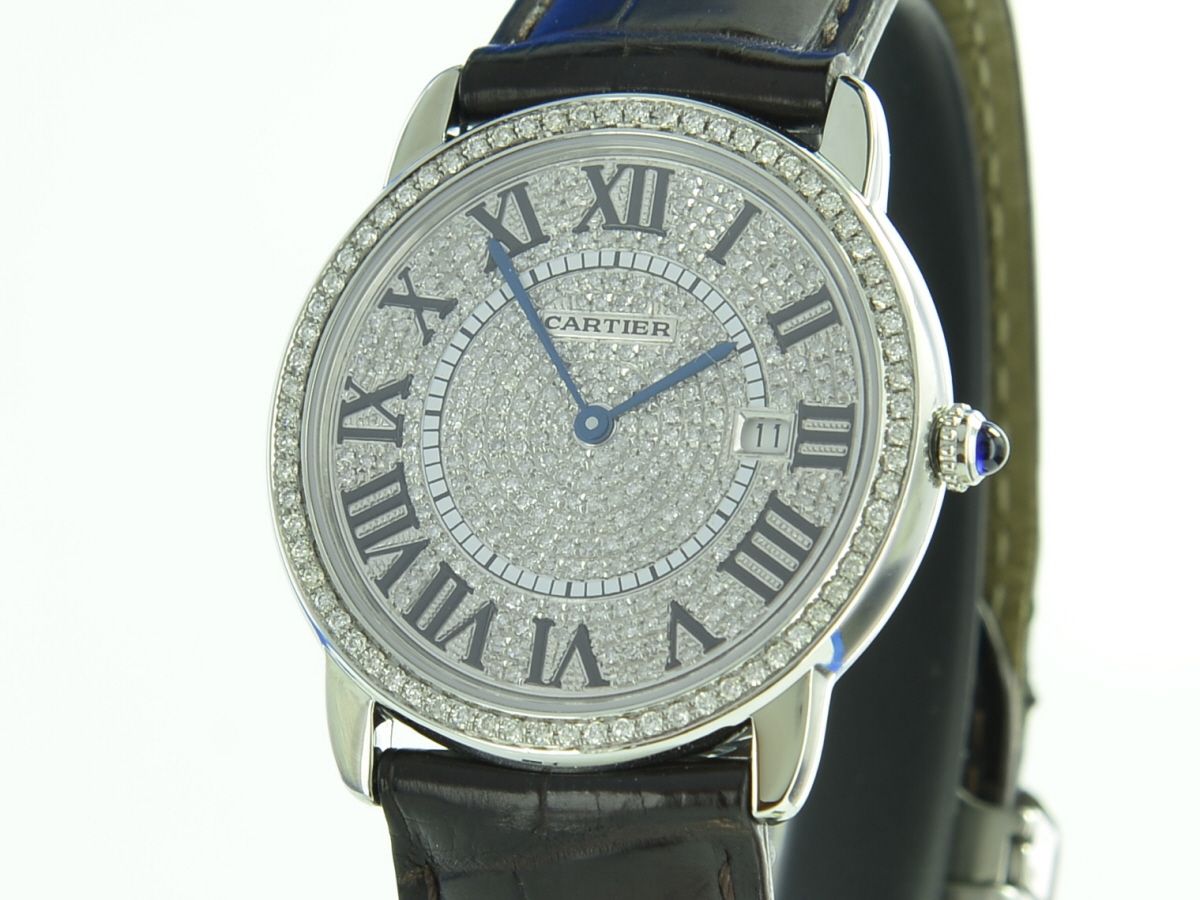 Cartier Ronde Solo de Cartier sekundrer Diamantbesatz