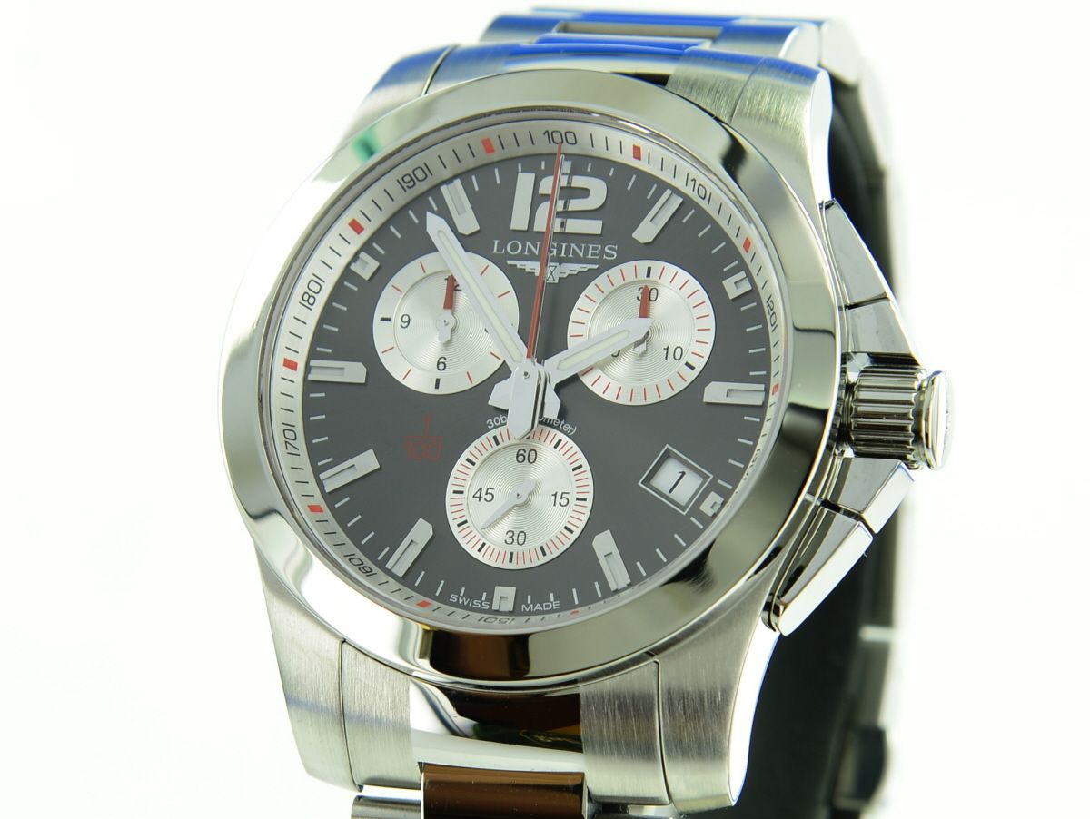 Longines Conquest 1/100th Roland Garros Chronograph L3.700.4.79.6
